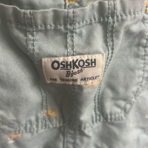 ✨OshKosh B'gosh® Toddler Girls Green Floral Sz 4T Shortall✨ - Picture 5 of 9